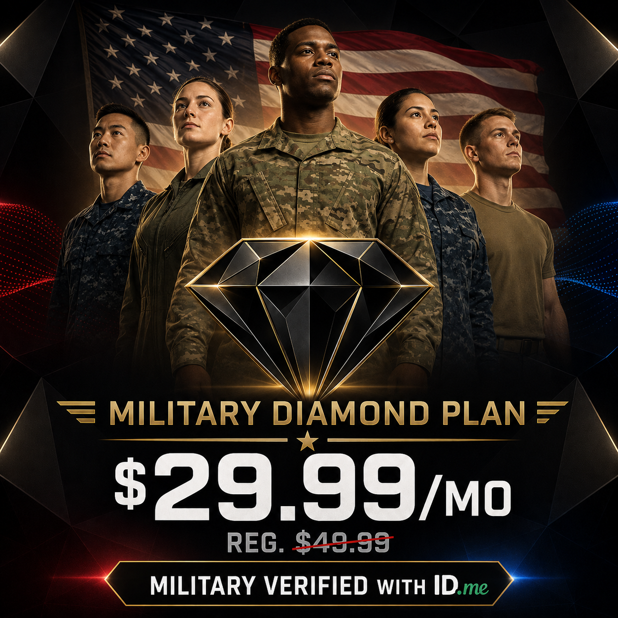 Military Plan — Built for those who serve, compete, and stay connected.